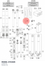 Diagram preview: MODEL STICKER (52000332)
