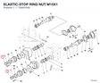 ELASTIC-STOP RING NUT M15X1 729431542 diagram position