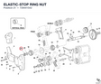 ELASTIC-STOP RING NUT 729441542 diagram position