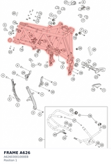 Diagram preview: FRAME A626 (A62603001000EB)