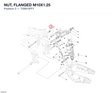 NUT, FLANGED M10X1.25 729910FF1 diagram position