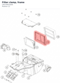 Diagram preview: Filter clamp, frame (C90706016000)