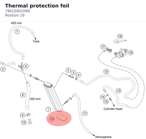 Diagram preview: Thermal protection foil (79615001090)
