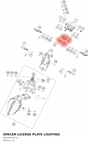 Diagram preview: SPACER LICENSE PLATE LIGHTING (90114047010)