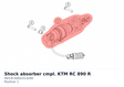 Diagram preview: Shock absorber cmpl. KTM RC 890 R (A653C400U313200)