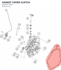Diagram preview: GASKET COVER CLUTCH (96230027000)