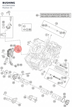 Diagram preview: BUSHING (61238052000)