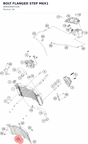Diagram preview: BOLT FLANGED STEP M6X1 (J900000601506)