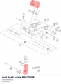 Diagram preview: oval head screw M6x25 ISK (A65304006025)