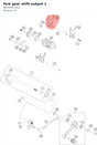 Diagram preview: fork gear shift output 1 (96234001001)