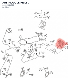Diagram preview: ABS MODULE FILLED (60642031044)