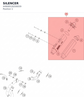Diagram preview: SILENCER (A4900518200059)
