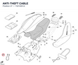 ANTI-THEFT CABLE 73210051A diagram position