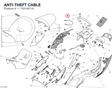 ANTI-THEFT CABLE 73210071A diagram position