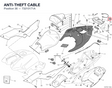 ANTI-THEFT CABLE 73210171A diagram position