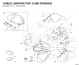 CABLE LIMITING TOP CASE OPENING 73210191A diagram position