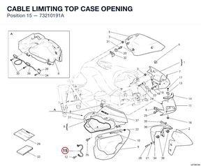 CABLE LIMITING TOP CASE OPENING 73210191A diagram position