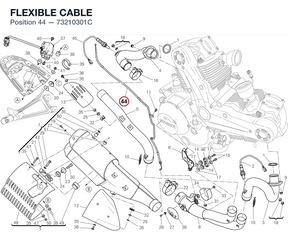 FLEXIBLE CABLE 73210301C diagram position