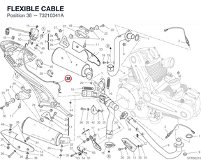 FLEXIBLE CABLE 73210341A diagram position