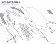ANTI-THEFT CABLE 73210411B diagram position
