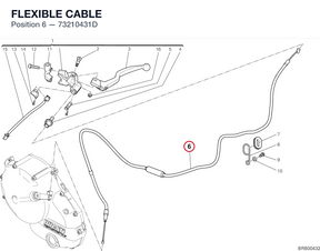 FLEXIBLE CABLE 73210431D diagram position