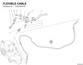 FLEXIBLE CABLE 73210451D diagram position