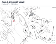 CABLE, EXHAUST VALVE 73210461A diagram position