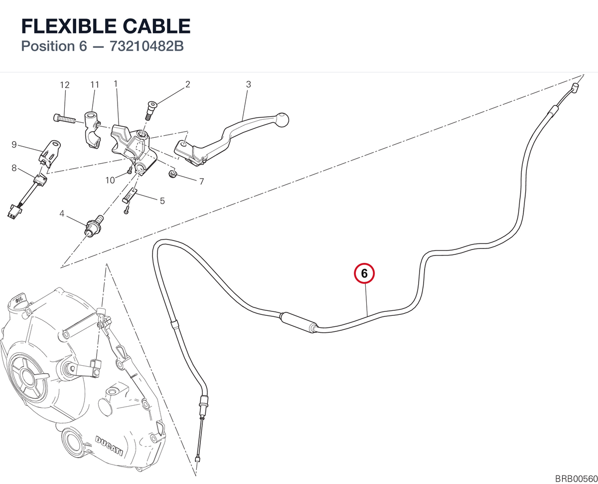 FLEXIBLE CABLE 73210482B diagram position