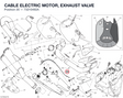 CABLE ELECTRIC MOTOR, EXHAUST VALVE 73210492A diagram position