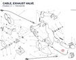 CABLE, EXHAUST VALVE 73210531B diagram position