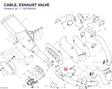 CABLE, EXHAUST VALVE 73210542A diagram position