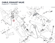 CABLE, EXHAUST VALVE 73210552A diagram position