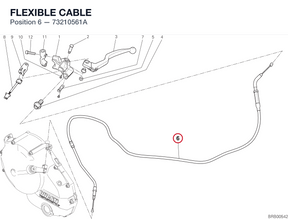 FLEXIBLE CABLE 73210561A diagram position