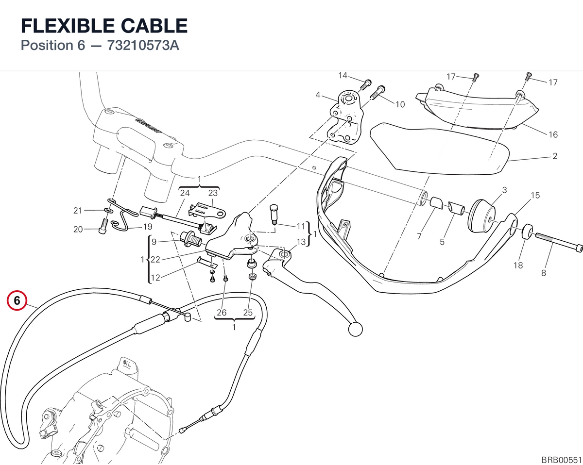 FLEXIBLE CABLE 73210573A diagram position
