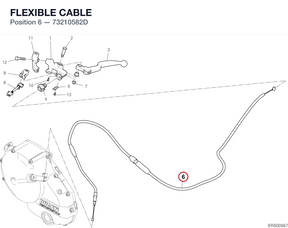 FLEXIBLE CABLE 73210582D diagram position