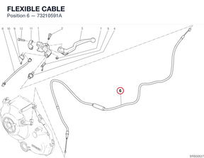 FLEXIBLE CABLE 73210591A diagram position