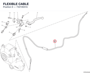 FLEXIBLE CABLE 73210631A diagram position