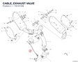CABLE, EXHAUST VALVE 73210723B diagram position