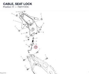 CABLE, SEAT LOCK 73211131A diagram position