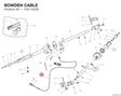BOWDEN CABLE 73211352B diagram position
