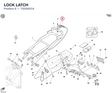 LOCK LATCH 73220021A diagram position