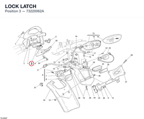 LOCK LATCH 73220062A diagram position