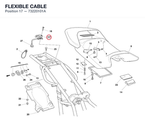 FLEXIBLE CABLE 73220101A diagram position