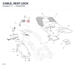 CABLE, SEAT LOCK