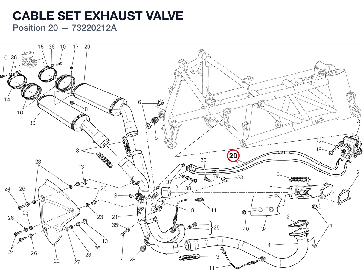 CABLE SET EXHAUST VALVE