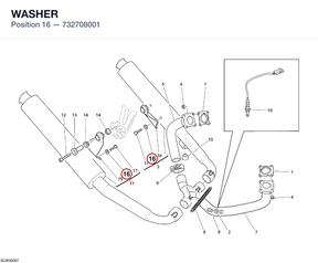 WASHER 732708001 diagram position