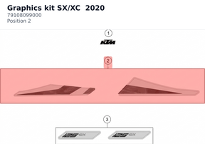 Diagram preview: Graphics kit SX/XC  2020 (79108099000)