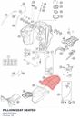 Diagram preview: PILLION SEAT HEATED (60407047000)