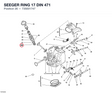 SEEGER RING 17 DIN 471 735001747 diagram position