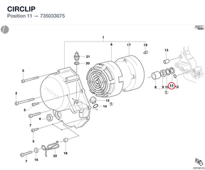 CIRCLIP 735033075 diagram position